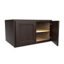 Luxor Espresso - 24" Deep Wall Cabinet | 33"W x 18"H x 24"D Load image into Gallery viewer, Luxor Espresso - 24" Deep Wall Cabinet | 33"W x 18"H x 24"D
