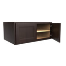 24 inch Deep Wall Cabinet | 36"W x 15"H x 24"D | RTA Luxor Espresso Load image into Gallery viewer, 24 inch Deep Wall Cabinet | 36"W x 15"H x 24"D | RTA Luxor Espresso