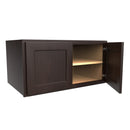 Luxor Espresso - 24" Deep Wall Cabinet | 36"W x 18"H x 24"D Load image into Gallery viewer, Luxor Espresso - 24" Deep Wall Cabinet | 36"W x 18"H x 24"D