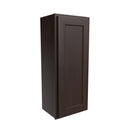 Single Door Wall Cabinet | 15"W x 36"H x 12"D | RTA Luxor Espresso Load image into Gallery viewer, Single Door Wall Cabinet | 15"W x 36"H x 12"D | RTA Luxor Espresso