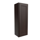 Single Door Wall Cabinet | 15"W x 42"H x 12"D | RTA Luxor Espresso Load image into Gallery viewer, Single Door Wall Cabinet | 15"W x 42"H x 12"D | RTA Luxor Espresso