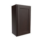 Single Door Wall Cabinet | 18"W x 30"H x 12"D | RTA Luxor Espresso Load image into Gallery viewer, Single Door Wall Cabinet | 18"W x 30"H x 12"D | RTA Luxor Espresso