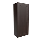 Single Door Wall Cabinet | 18"W x 42"H x 12"D | RTA Luxor Espresso Load image into Gallery viewer, Single Door Wall Cabinet | 18"W x 42"H x 12"D | RTA Luxor Espresso