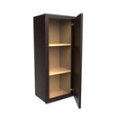 Luxor Espresso - Single Door Wall Cabinet | 15"W x 36"H x 12"D Load image into Gallery viewer, Luxor Espresso - Single Door Wall Cabinet | 15"W x 36"H x 12"D