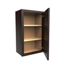 Luxor Espresso - Single Door Wall Cabinet | 18"W x 30"H x 12"D Load image into Gallery viewer, Luxor Espresso - Single Door Wall Cabinet | 18"W x 30"H x 12"D
