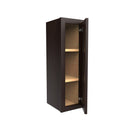 Single Door Wall Cabinet | 9"W x 30"H x 12"D | RTA Luxor Espresso Load image into Gallery viewer, Single Door Wall Cabinet | 9"W x 30"H x 12"D | RTA Luxor Espresso