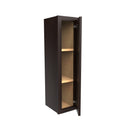 Luxor Espresso - Single Door Wall Cabinet | 9"W x 36"H x 12"D Load image into Gallery viewer, Luxor Espresso - Single Door Wall Cabinet | 9"W x 36"H x 12"D