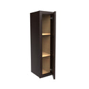 Single Door Wall Cabinet | 9"W x 36"H x 12"D | RTA Luxor Espresso Load image into Gallery viewer, Single Door Wall Cabinet | 9"W x 36"H x 12"D | RTA Luxor Espresso