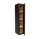 Luxor Espresso - Single Door Wall Cabinet | 9"W x 42"H x 12"D Load image into Gallery viewer, Luxor Espresso - Single Door Wall Cabinet | 9"W x 42"H x 12"D