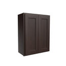Luxor Espresso - Double Door Wall Cabinet | 24"W x 30"H x 12"D Load image into Gallery viewer, Luxor Espresso - Double Door Wall Cabinet | 24"W x 30"H x 12"D