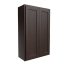 42 inch Wall Cabinet | 27"W x 42"H x 12"D | RTA Luxor Espresso Load image into Gallery viewer, 42 inch Wall Cabinet | 27"W x 42"H x 12"D | RTA Luxor Espresso
