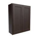 Luxor Espresso - Double Door Wall Cabinet | 30"W x 36"H x 12"D Load image into Gallery viewer, Luxor Espresso - Double Door Wall Cabinet | 30"W x 36"H x 12"D
