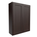 Luxor Espresso - Double Door Wall Cabinet | 33"W x 42"H x 12"D Load image into Gallery viewer, Luxor Espresso - Double Door Wall Cabinet | 33"W x 42"H x 12"D