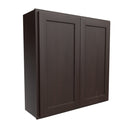 Luxor Espresso - Double Door Wall Cabinet | 36"W x 36"H x 12"D Load image into Gallery viewer, Luxor Espresso - Double Door Wall Cabinet | 36"W x 36"H x 12"D