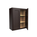 30 inch Wall Cabinet | 24"W x 30"H x 12"D | RTA Luxor Espresso Load image into Gallery viewer, 30 inch Wall Cabinet | 24"W x 30"H x 12"D | RTA Luxor Espresso