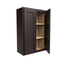 Luxor Espresso - Double Door Wall Cabinet | 24 Luxor Espresso - Double Door Wall Cabinet | 24