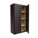 Luxor Espresso - Double Door Wall Cabinet | 24"W x 42"H x 12"D Load image into Gallery viewer, Luxor Espresso - Double Door Wall Cabinet | 24"W x 42"H x 12"D