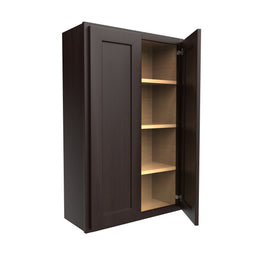 Luxor Espresso - Double Door Wall Cabinet | 27 Luxor Espresso - Double Door Wall Cabinet | 27