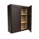 Luxor Espresso - Double Door Wall Cabinet | 30"W x 36"H x 12"D Load image into Gallery viewer, Luxor Espresso - Double Door Wall Cabinet | 30"W x 36"H x 12"D