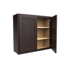 2 Door Wall Cabinet | 33"W x 30"H x 12"D | RTA Luxor Espresso Load image into Gallery viewer, 2 Door Wall Cabinet | 33"W x 30"H x 12"D | RTA Luxor Espresso