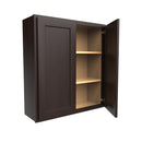 2 Door Wall Cabinet | 33"W x 36"H x 12"D | RTA Luxor Espresso Load image into Gallery viewer, 2 Door Wall Cabinet | 33"W x 36"H x 12"D | RTA Luxor Espresso