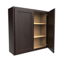 Luxor Espresso - Double Door Wall Cabinet | 36"W x 36"H x 12"D Load image into Gallery viewer, Luxor Espresso - Double Door Wall Cabinet | 36"W x 36"H x 12"D