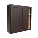 Blind Corner Wall Cabinet | 36"W x 36"H x 12"D | RTA Luxor Espresso Load image into Gallery viewer, Blind Corner Wall Cabinet | 36"W x 36"H x 12"D | RTA Luxor Espresso