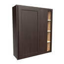 Luxor Espresso - Blind Wall Cabinet | 36"W x 42"H x 12"D Load image into Gallery viewer, Luxor Espresso - Blind Wall Cabinet | 36"W x 42"H x 12"D