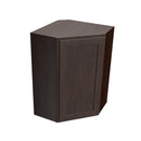 Luxor Espresso - Corner Wall Cabinet | 24"W x 36"H x 12"D Load image into Gallery viewer, Luxor Espresso - Corner Wall Cabinet | 24"W x 36"H x 12"D
