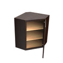 Luxor Espresso - Corner Wall Cabinet | 24"W x 30"H x 12"D Load image into Gallery viewer, Luxor Espresso - Corner Wall Cabinet | 24"W x 30"H x 12"D