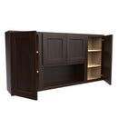 RTA Luxor Espresso - 60"W x 30"H | Wall Cabinet Load image into Gallery viewer, RTA Luxor Espresso - 60"W x 30"H | Wall Cabinet
