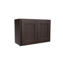 Luxor Espresso - Double Door Wall Cabinet | 27"W x 18"H x 12"D Load image into Gallery viewer, Luxor Espresso - Double Door Wall Cabinet | 27"W x 18"H x 12"D