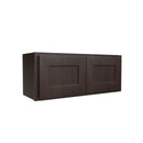 Luxor Espresso - Double Door Wall Cabinet | 30"W x 12"H x 12"D Load image into Gallery viewer, Luxor Espresso - Double Door Wall Cabinet | 30"W x 12"H x 12"D