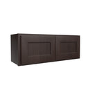 Luxor Espresso - Double Door Wall Cabinet | 33"W x 12"H x 12"D Load image into Gallery viewer, Luxor Espresso - Double Door Wall Cabinet | 33"W x 12"H x 12"D