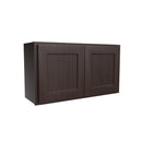 2 Door Wall Cabinet | 33"W x 18"H x 12"D | RTA Luxor Espresso Load image into Gallery viewer, 2 Door Wall Cabinet | 33"W x 18"H x 12"D | RTA Luxor Espresso