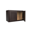 Luxor Espresso - Double Door Wall Cabinet | 24"W x 15"H x 12"D Load image into Gallery viewer, Luxor Espresso - Double Door Wall Cabinet | 24"W x 15"H x 12"D