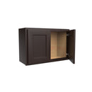 18 inch Wall Cabinet | 27"W x 18"H x 12"D | RTA Luxor Espresso Load image into Gallery viewer, 18 inch Wall Cabinet | 27"W x 18"H x 12"D | RTA Luxor Espresso