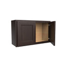Luxor Espresso - Double Door Wall Cabinet | 30"W x 18"H x 12"D Load image into Gallery viewer, Luxor Espresso - Double Door Wall Cabinet | 30"W x 18"H x 12"D