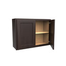 Luxor Espresso - Double Door Wall Cabinet | 33"W x 24"H x 12"D Load image into Gallery viewer, Luxor Espresso - Double Door Wall Cabinet | 33"W x 24"H x 12"D