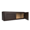 Luxor Espresso - Double Door Wall Cabinet | 36"W x 12"H x 12"D Load image into Gallery viewer, Luxor Espresso - Double Door Wall Cabinet | 36"W x 12"H x 12"D