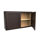 Luxor Espresso - Double Door Wall Cabinet | 42"W x 24"H x 12"D Load image into Gallery viewer, Luxor Espresso - Double Door Wall Cabinet | 42"W x 24"H x 12"D