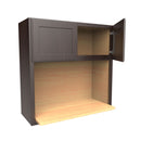 Microwave Wall Cabinet | 30"W x 30"H x 12"D | RTA Luxor Espresso Load image into Gallery viewer, Microwave Wall Cabinet | 30"W x 30"H x 12"D | RTA Luxor Espresso