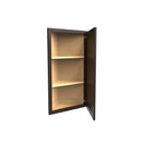 RTA Luxor Espresso - Single Door Wall End Cabinet | 12"W x 30"H x 12"D Load image into Gallery viewer, RTA Luxor Espresso - Single Door Wall End Cabinet | 12"W x 30"H x 12"D