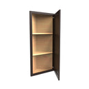 Luxor Espresso - Single Door Wall End Cabinet | 12"W x 36"H x 12"D Load image into Gallery viewer, Luxor Espresso - Single Door Wall End Cabinet | 12"W x 36"H x 12"D