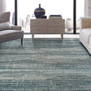 Modena Aqua Strie 5 ft. 3 in. x 7 ft. 6 in. Indoor / Outdoor Area Rug Load image into Gallery viewer, Modena Aqua Strie 5 ft. 3 in. x 7 ft. 6 in. Indoor / Outdoor Area Rug