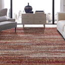 Modena Wine Strie 5 ft. 3 in. x 7 ft. 6 in. Indoor / Outdoor Area Rug Load image into Gallery viewer, Modena Wine Strie 5 ft. 3 in. x 7 ft. 6 in. Indoor / Outdoor Area Rug