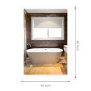 36 in. x 48 in. LED Lighted Bathroom Vanity Mirror, Touch Switch, Anti-Fog, Adjustable Color Temperature With Remembrance, Wall Mounted, Lighted Makeup Mirrors, Window Style Load image into Gallery viewer, 36 in. x 48 in. LED Lighted Bathroom Vanity Mirror, Touch Switch, Anti-Fog, Adjustable Color Temperature With Remembrance, Wall Mounted, Lighted Makeup Mirrors, Window Style