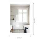 24 in. x 36 in. LED Lighted Bathroom Vanity Mirror, On/Off Touch Switch & CCT Changeable With Remembrance, Anti-Fog Mirror, Wall Mounted Makeup Vanity Mirror, Window Style Load image into Gallery viewer, 24 in. x 36 in. LED Lighted Bathroom Vanity Mirror, On/Off Touch Switch & CCT Changeable With Remembrance, Anti-Fog Mirror, Wall Mounted Makeup Vanity Mirror, Window Style