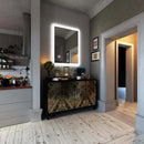 24 in. x 36 in. LED Lighted Bathroom Vanity Mirror, On/Off Touch Switch & CCT Changeable With Remembrance, Anti-Fog Mirror, Wall Mounted Makeup Vanity Mirror, Window Style Load image into Gallery viewer, 24 in. x 36 in. LED Lighted Bathroom Vanity Mirror, On/Off Touch Switch & CCT Changeable With Remembrance, Anti-Fog Mirror, Wall Mounted Makeup Vanity Mirror, Window Style