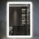 24 in. x 36 in. LED Lighted Bathroom Vanity Mirror, On/Off Touch Switch & CCT Changeable With Remembrance, Anti-Fog Mirror, Wall Mounted Makeup Vanity Mirror, Window Style Load image into Gallery viewer, 24 in. x 36 in. LED Lighted Bathroom Vanity Mirror, On/Off Touch Switch & CCT Changeable With Remembrance, Anti-Fog Mirror, Wall Mounted Makeup Vanity Mirror, Window Style